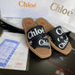 Chloe Woody Flats Slide