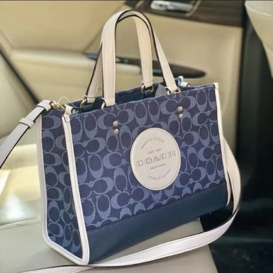 Coach Dempsey Tote With Og Box & Dust Bag