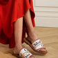 Chloe Woody Flats Slide