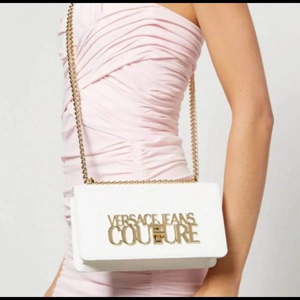 Versace Jeans Couture Saffiano Lock Crossbody Bag