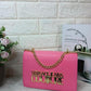 Versace Jeans Couture Saffiano Lock Crossbody Bag