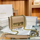 Versace Jeans Couture Saffiano Lock Crossbody Bag