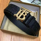 Burberry Leather Embossed Self Signature Belts