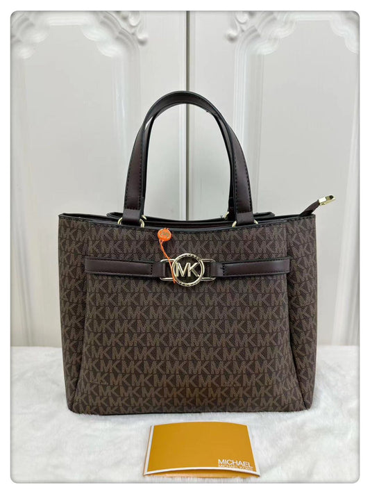 Michael Kors Angelina Logo Plaque Medium Sized Handbag