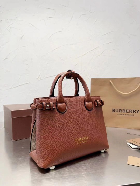 Burberry Medium Banner Handbag With Dust Bag