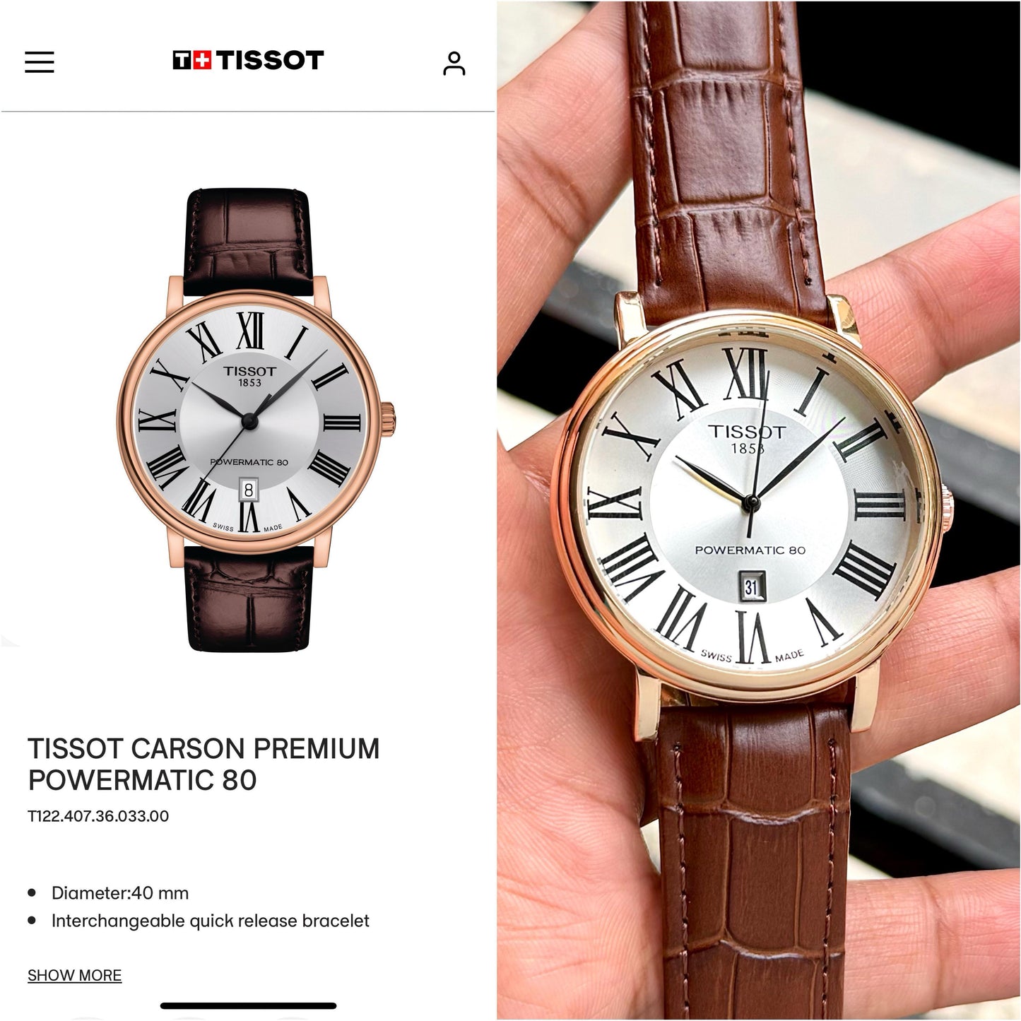 Tissot Carson Formal & Model Collection