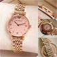 All New Emporio Armani Women's Rose Gold in 3D looking