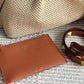 VALENTINO V LOGO STRAW PLAQUE TOTE BAG