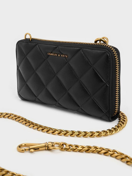 Charles & Keith CK Chain On Wallet With OG Box & Dust Bag