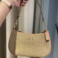 COACH STRAW TERRY SHOULDER BAG