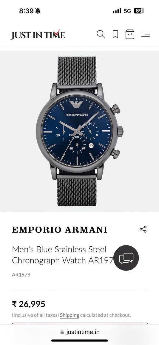 Emporio Armani Luigi  Z-Black Collection