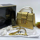 TOM FORD BIANCA TOP HANDLE CROC LEATHER HANDBAGS