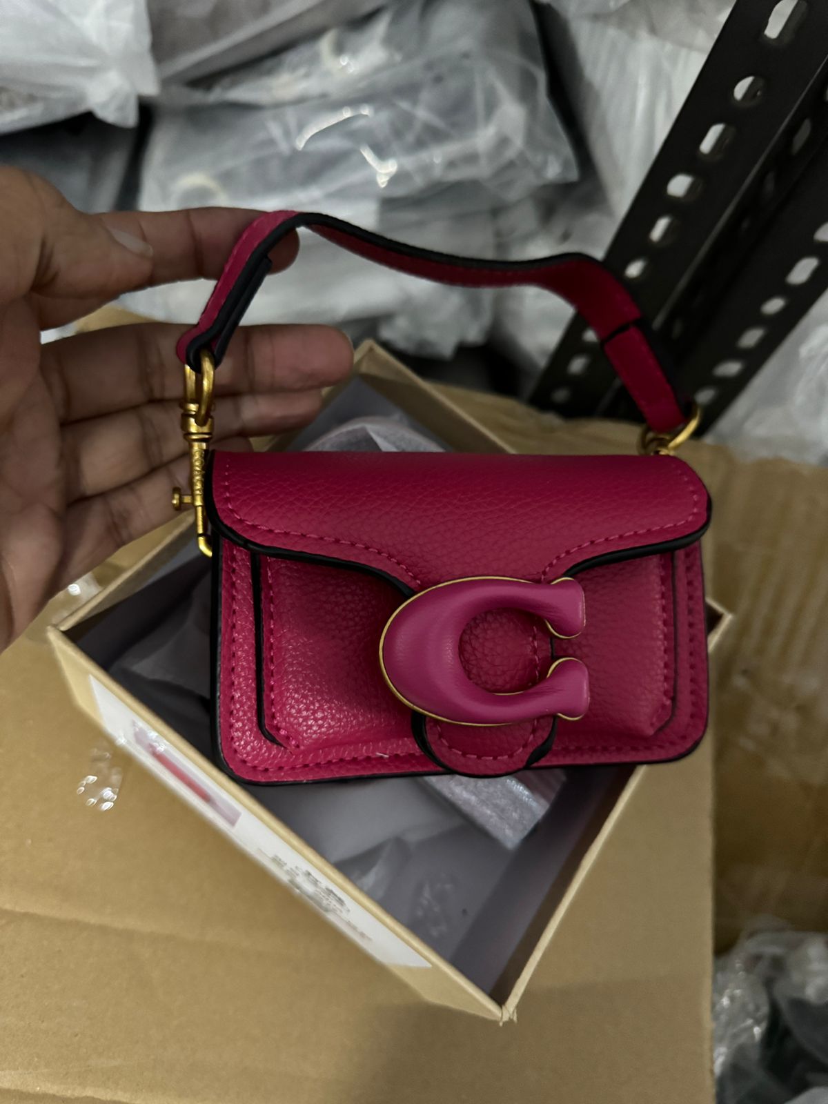 COACH NANO 12 TOP HANDLE WITH LONG STRAP