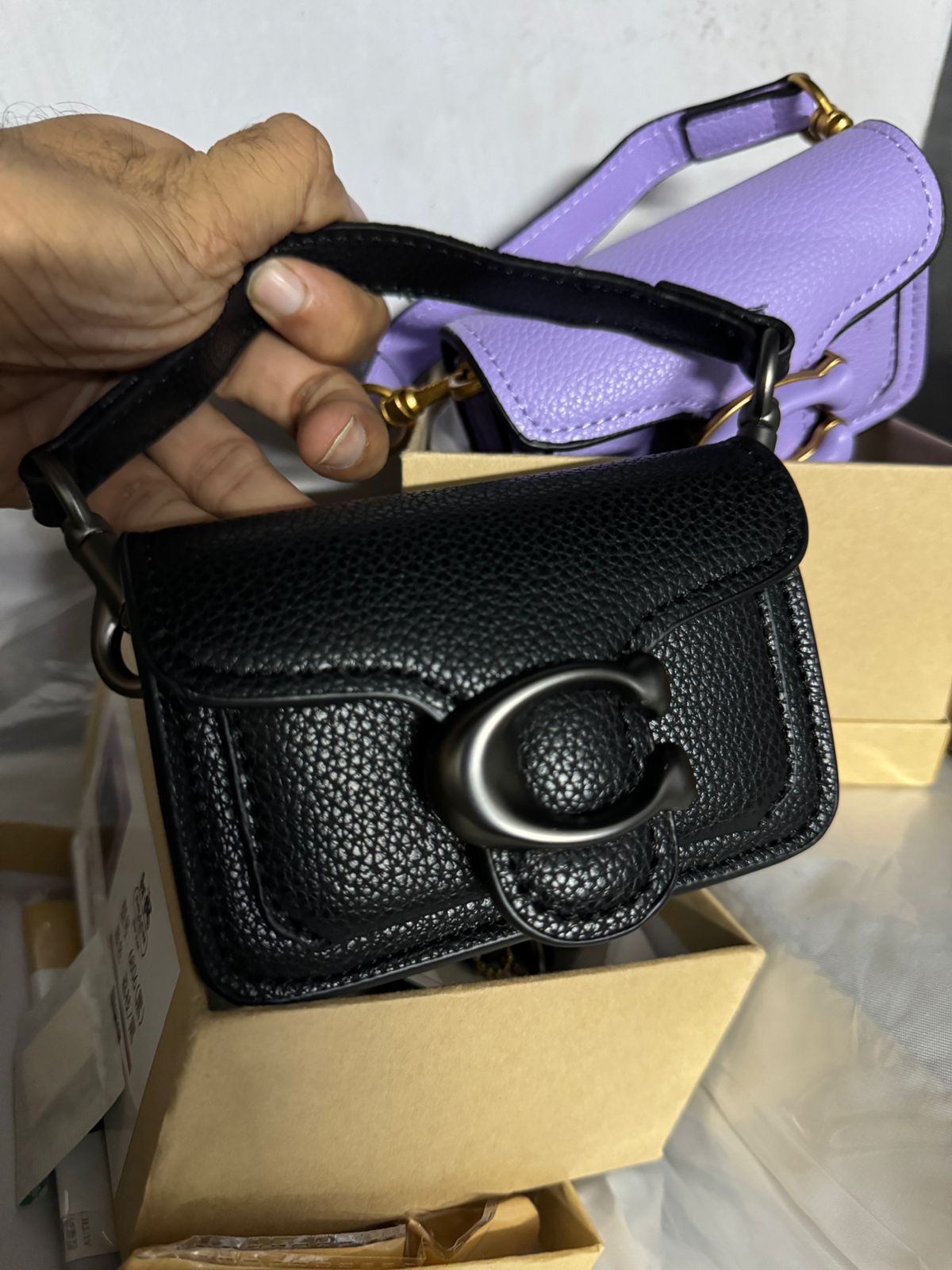 COACH NANO 12 TOP HANDLE WITH LONG STRAP