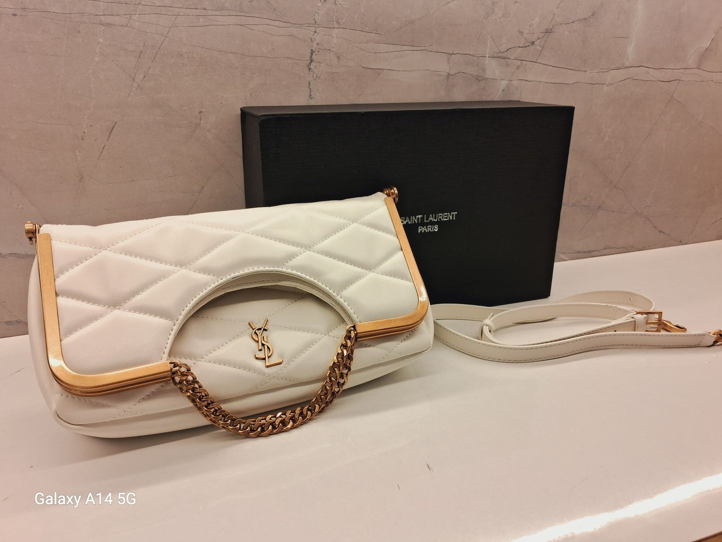 Ysl Quiltted Envelope Bag