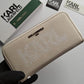 KARL LAGERFELD DOUBLE ZIPPER LONG WALLETS