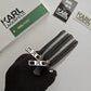 KARL LAGERFELD DOUBLE ZIPPER LONG WALLETS