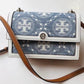 TORY BURCH T MONOGRAM JACQUARD SHOULDER BAGS