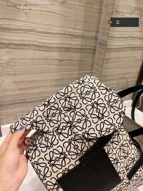 Loewe Elephant Anagram Premium Edition Basket Tote Bag With Dust Bag