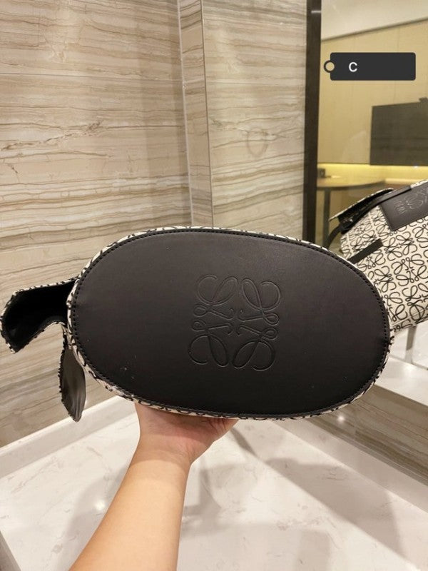 Loewe Elephant Anagram Premium Edition Basket Tote Bag With Dust Bag