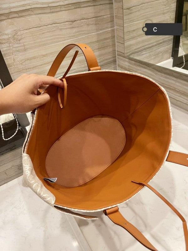 Loewe Elephant Anagram Premium Edition Basket Tote Bag With Dust Bag