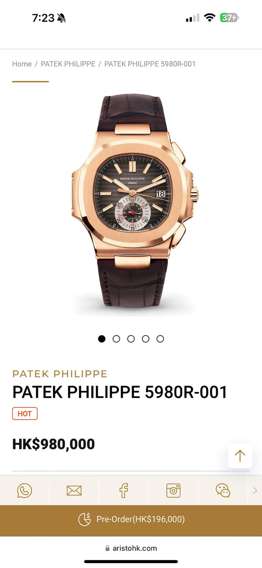 Patek Philippe Nautilus Original Model Series