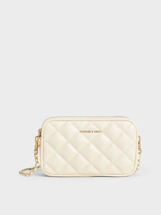 CHARLES & KEITH APFRA  QUILTED CROSSBODY SLING BAG