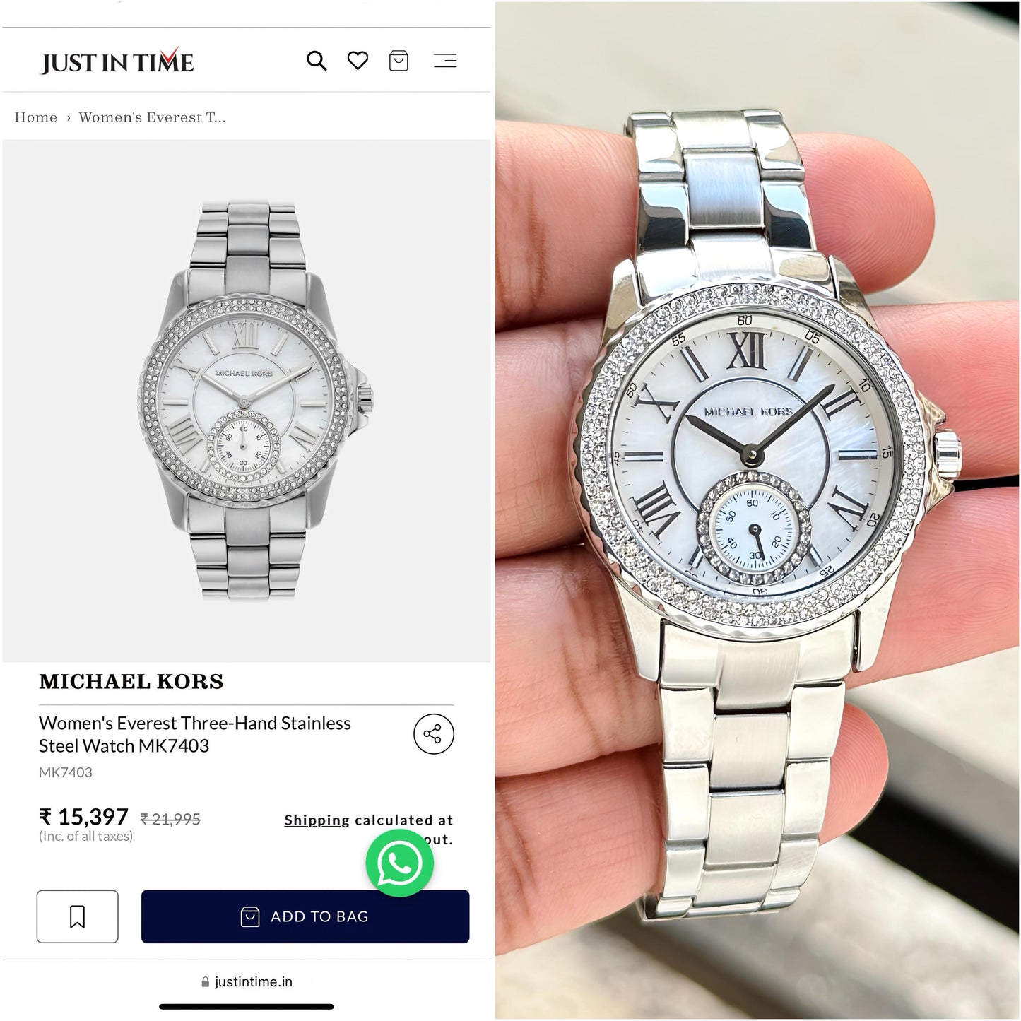 Michael Kors Women's Everest Original Model Collection