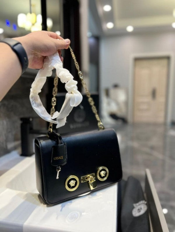 Versace Jeans Couture Crystal Medusa Shoulder Bag