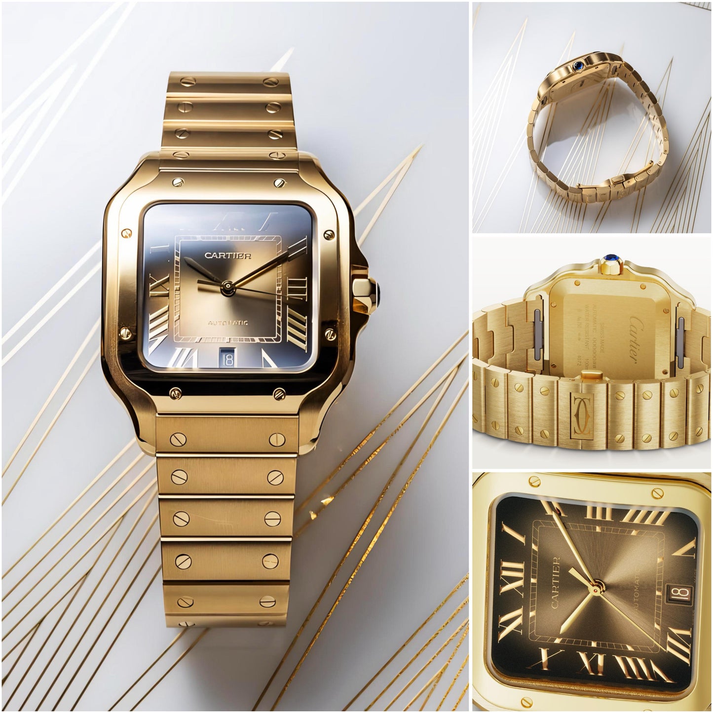 Cartier Santos Gold Original Model Series
