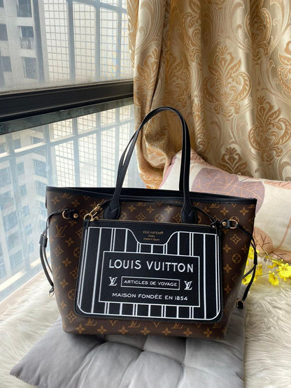 LOUIS VUITTON NEVERFULL INSIDE OUT TOTE BAG