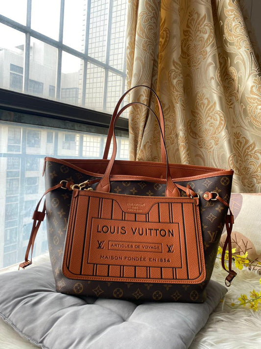 LOUIS VUITTON NEVERFULL INSIDE OUT TOTE BAG