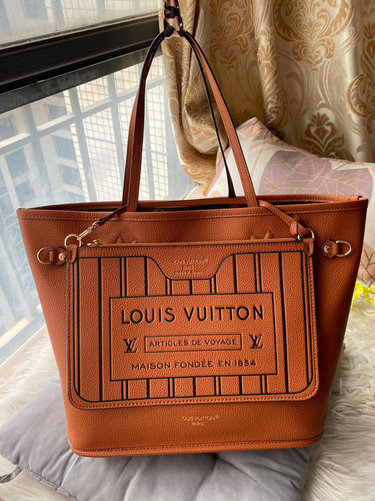 LOUIS VUITTON NEVERFULL INSIDE OUT TOTE BAG