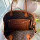 LOUIS VUITTON NEVERFULL INSIDE OUT TOTE BAG