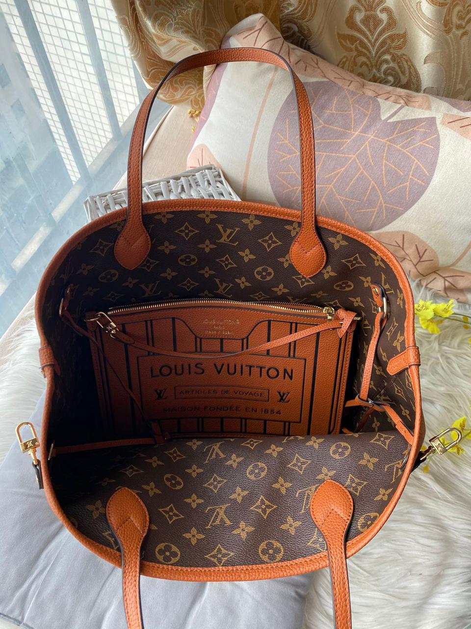 LOUIS VUITTON NEVERFULL INSIDE OUT TOTE BAG