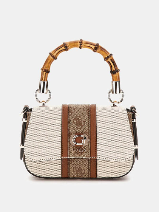 GUESS KERIMA 4G BAMBOO HANDLE SMALL BAG