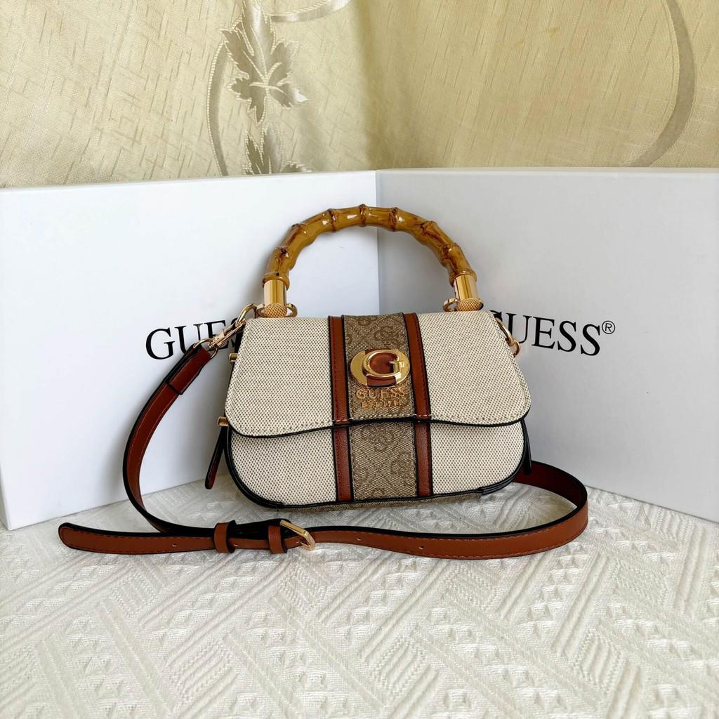 GUESS KERIMA 4G BAMBOO HANDLE SMALL BAG