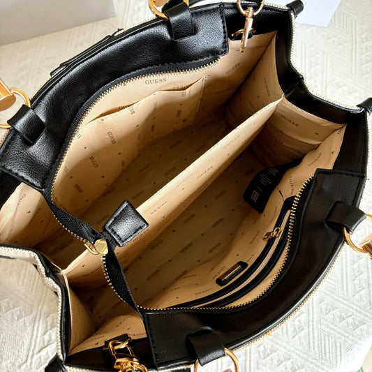 GUESS KERIMA 4G BAMBOO HANDLE TOTE BAGS