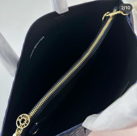 Tommy Hilfiger Iconic Leather Large Tote Bag