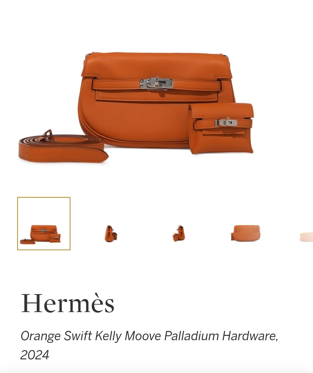 HERMES SWIFT KELLY MOOVE SLING BAGS