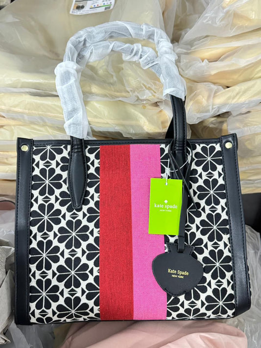 KATE SPADE JACQUARD LARGE TOTE BAG