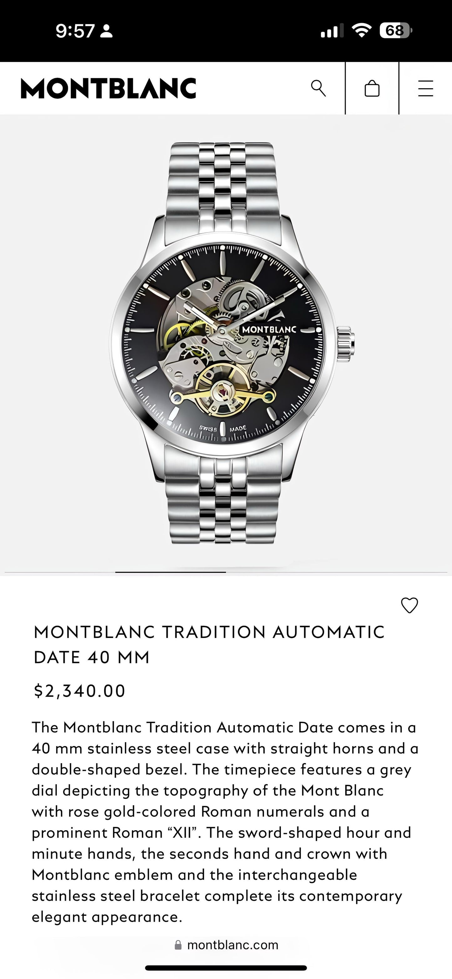 Montblanc Traditional Automatic Original Model Series