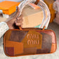 MIU MIU BEAU PATCHWORK RECTANGULAR HANDBAG