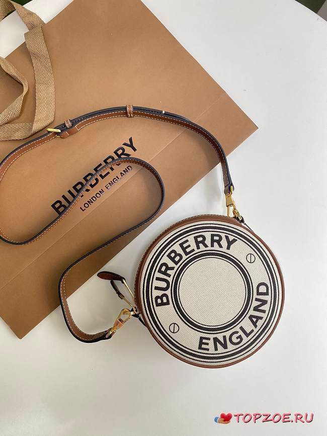 BURBERRY CANVAS LOUISE SHOULDER BAG IN TOWN