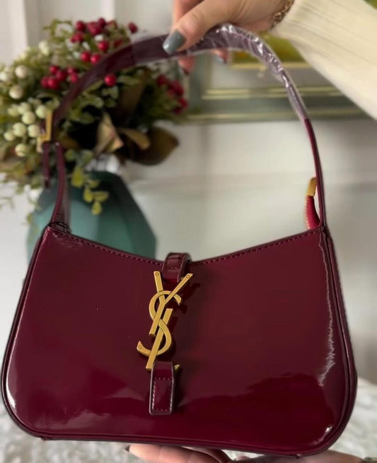 YSL PATENT LE 5 a 7 SHOUDER BAG