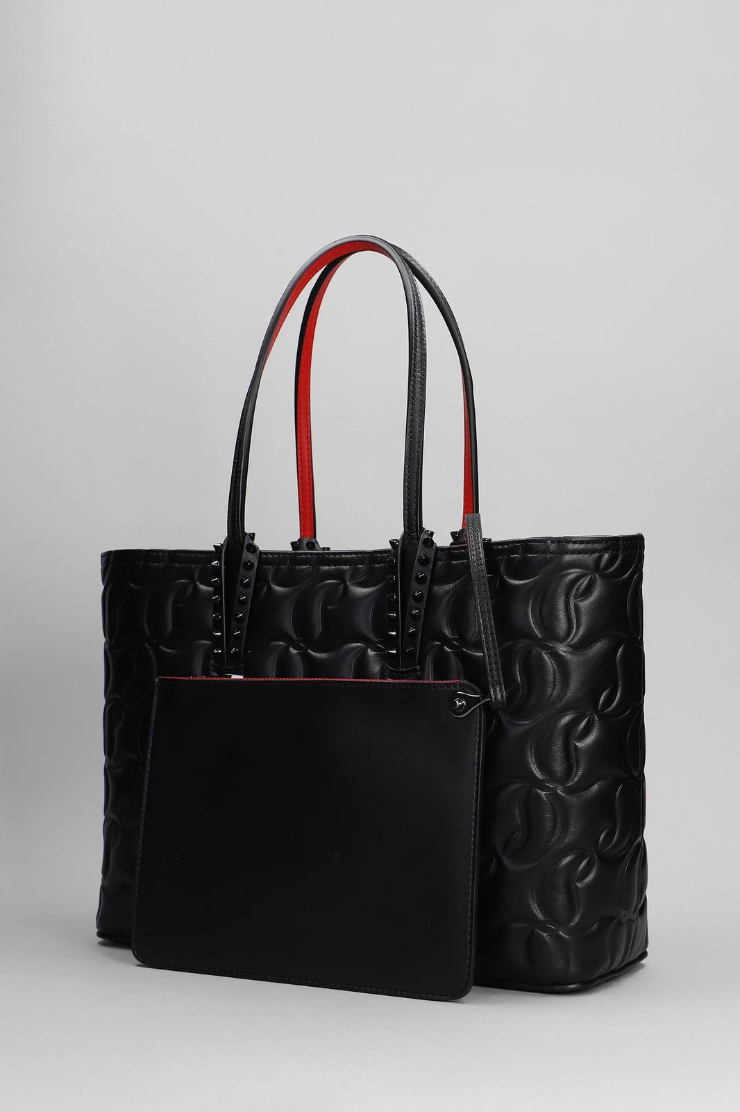 CHRISTIAN LOUBOUTIN CABATA MEDIUM SIZE GENUINE LEATHER TOTE BAG