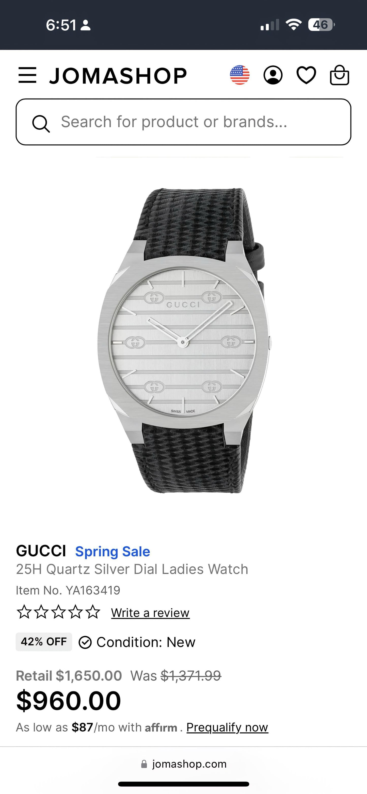 GUCCI 25H Slim Original Model Series