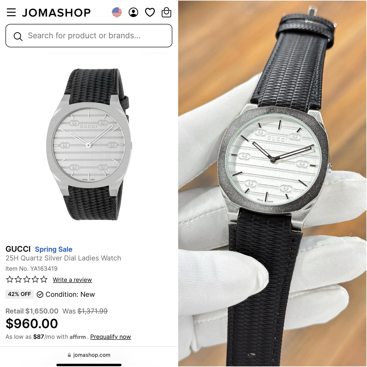 GUCCI 25H Slim Original Model Series