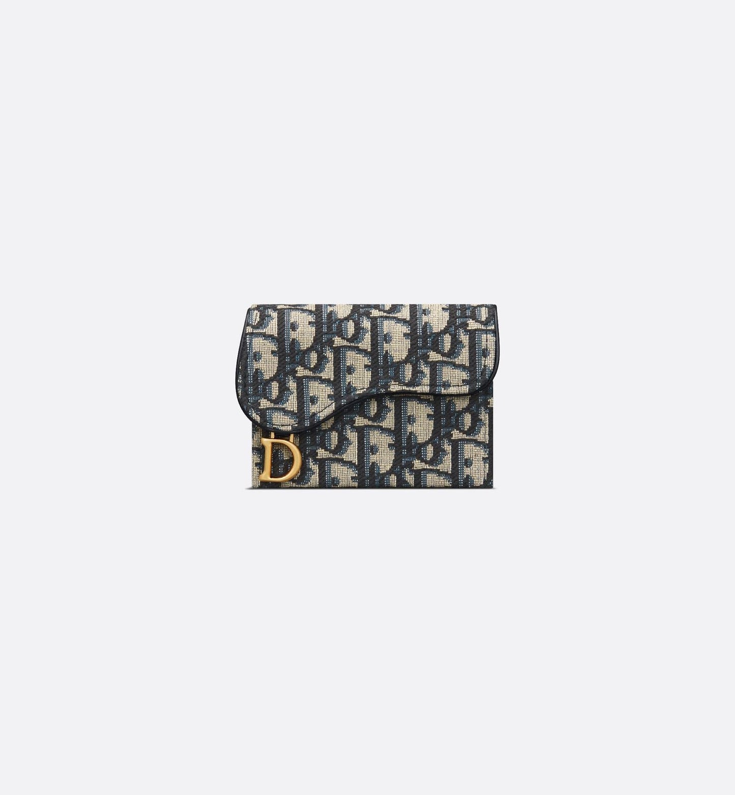 DIOR OBLIQUE BLOOM CARD HOLDER WALLET