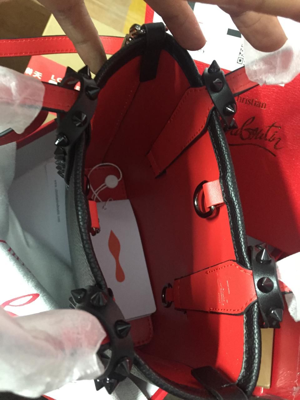 CHRISTIAN LOUBOUTIN CABATA MINI SHOULDER SLING BAG